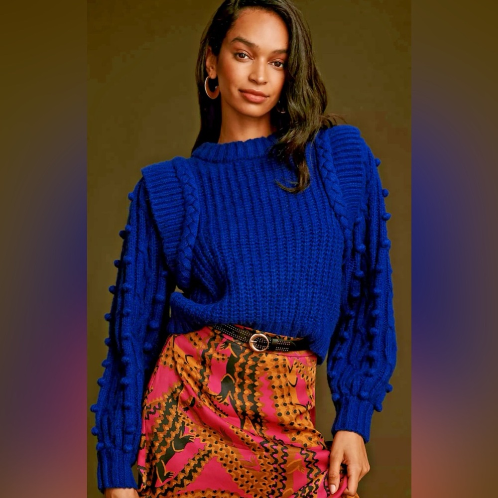 Farm Rio Royal Blue Sweater